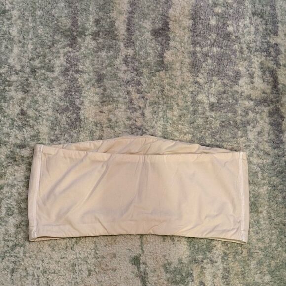 Beige Strapless Bandeau Top - Picture 3 of 3